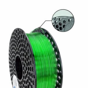 Alternative view of PETG Transparent filament Green