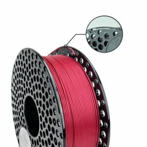 Alternative view of PLA Pearl filament Red