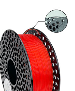 Alternative view of PLA Transparent filament Red