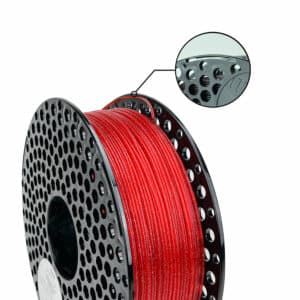 Alternative view of PLA Glitter filament Red