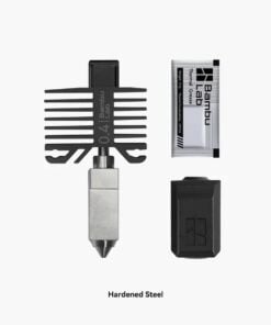 Alternative view of Bambu hotend with nozzle