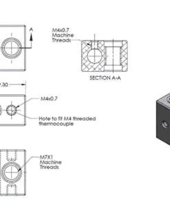 Alternative view of Alumínium hőblokk MK10