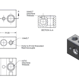 Alternative view of Blocco termico in alluminio MK10