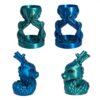 3d filament PLA Silk Dual Color Emerald Surf Figurine azurefilm