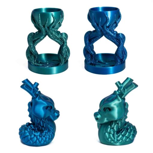 PLA Silk Dual Color Emerald Surf - Image 3