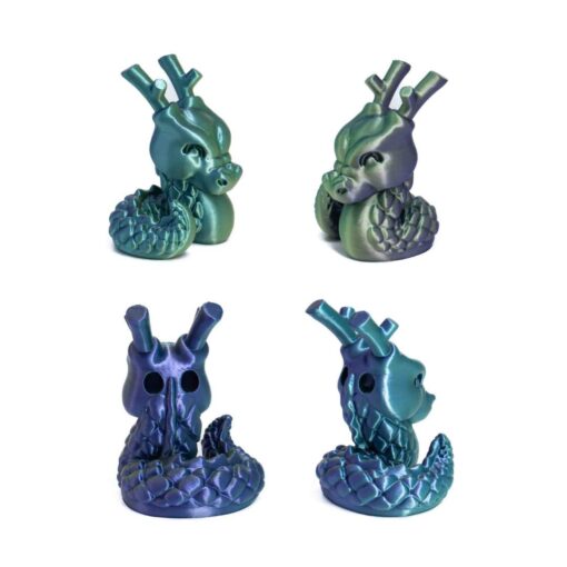 3d-filament-PLA-Silk-Tri-Color-Peacock-Bloom-Figurine-azurefilm