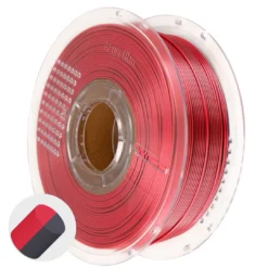 PLA Silk Dual Color Crimson Steel