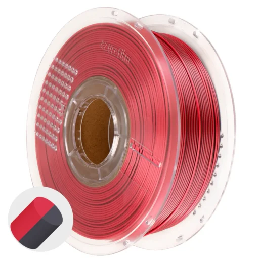 PLA Silk Dual Color Crimson Steel
