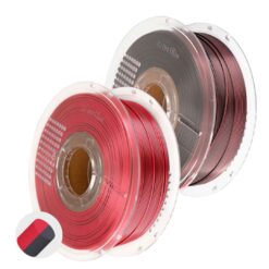 PLA Silk Dual Color Crimson Steel 1+1 GRATIS