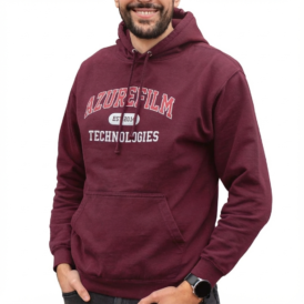 Alternative view of AzureFilm Varsity Hoodie Bordeaux Red