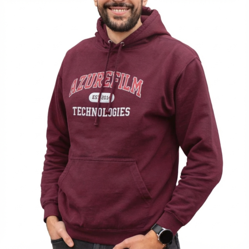 Alternative view of AzureFilm Varsity Hoodie Bordeaux Red