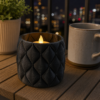 PLA CF 02 LED Tealight Holder Onyx Black