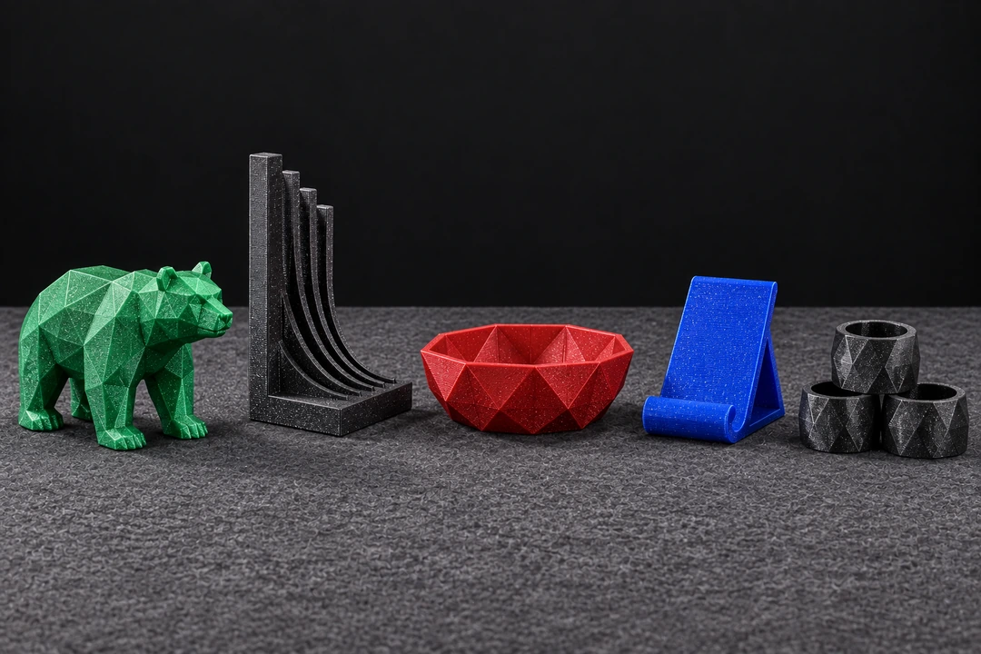 PLA Glitter 1.75mm 11 PLA Glitter 3D-printed bear and decorative objects