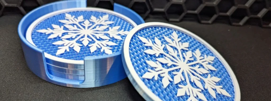 Top 10 božićnih darova koje možete 3D printati 6 3D-ispisani set podmetača u obliku pahulja