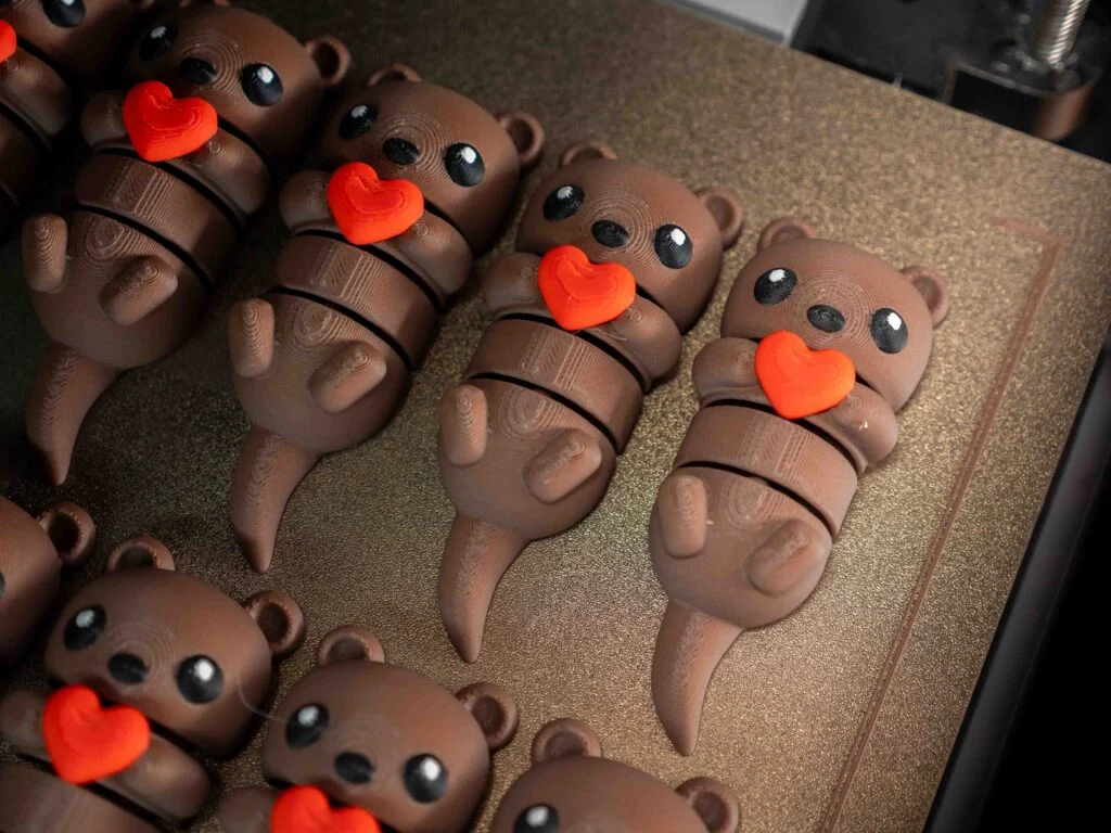 Walentynkowe wydruki 3D 3 Walentynkowy brelok z wydrą