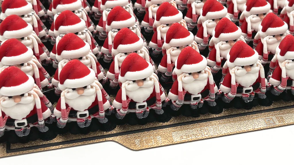 Top 10 STL datoteka: 3D modeli božićno-novogodišnjih ukrasa 5 Redovi 3D-ispisanih božićnih ukrasa Djeda Božićnjaka