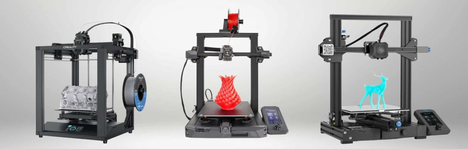 Vaše prvo 3D printanje - vodič za početnike 1 Tri 3D pisača za početnike jedan pokraj drugog