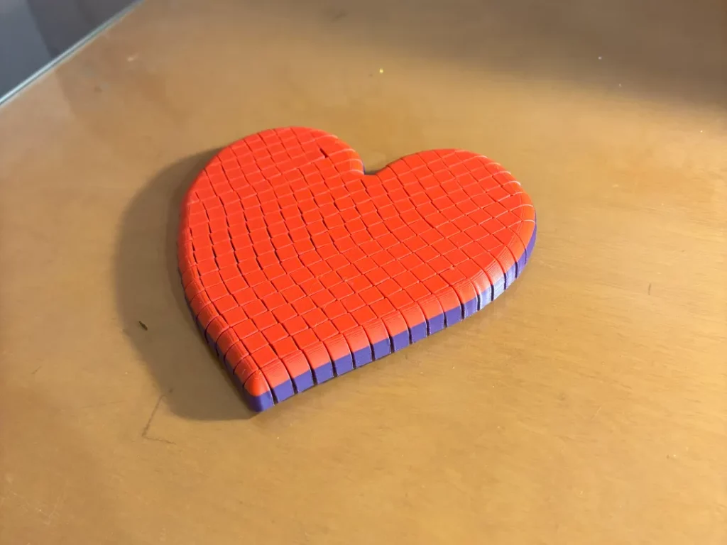 Walentynkowe wydruki 3D 1 Elastyczne walentynkowe serce