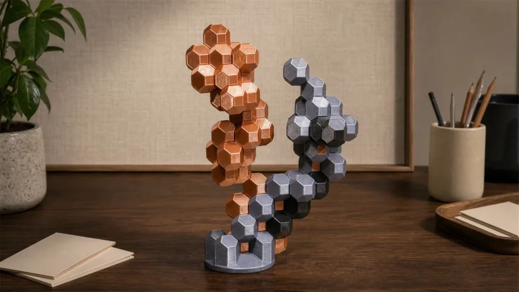 12 društvenih, stolnih igara i igara slaganja koje ovog ljeta možete 3D printati za prijatelje 11 HedronStack, 3D-ispisana skulptura za slaganje