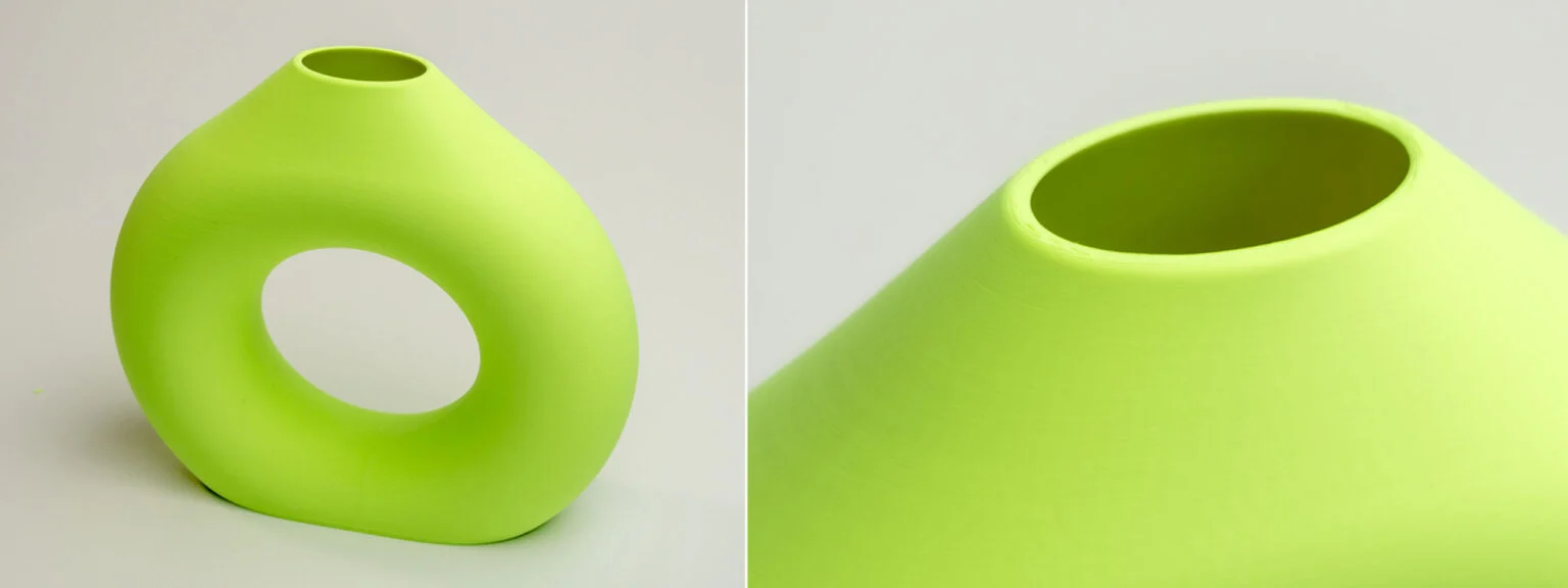 PLA Matte HS: poboljšajte svoje kreacije 6 Limeta zelena 3D-ispisana vaza od PLA Matte HS