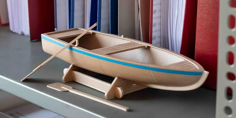 Istražite što nude naši specijalni filamenti 1 3D-ispisani model broda od PLA Wood Cork