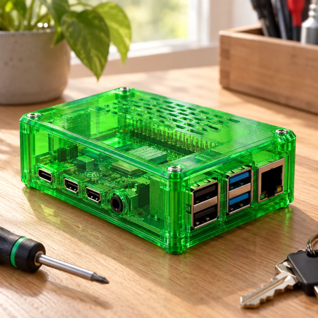 Refill PETG Hyper Speed Transparent 1.75mm 8 Green transparent PETG Hyper Speed 3D-printed electronics case