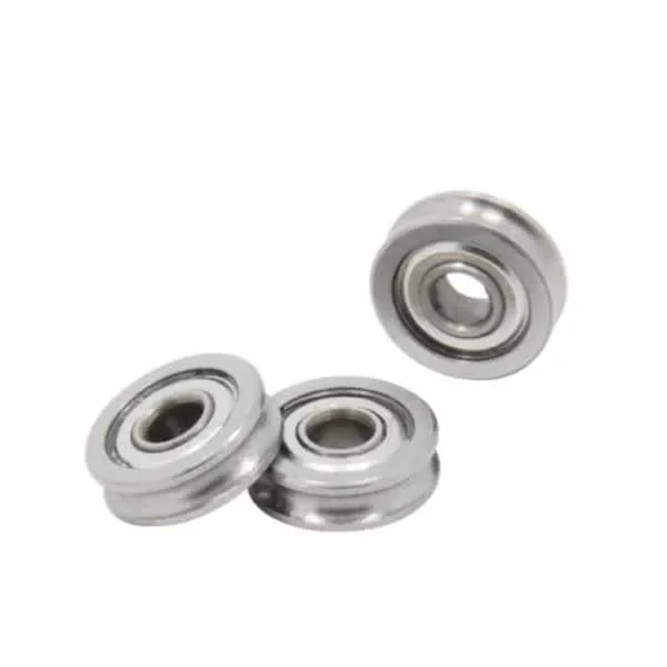 Bearing with the V groove
