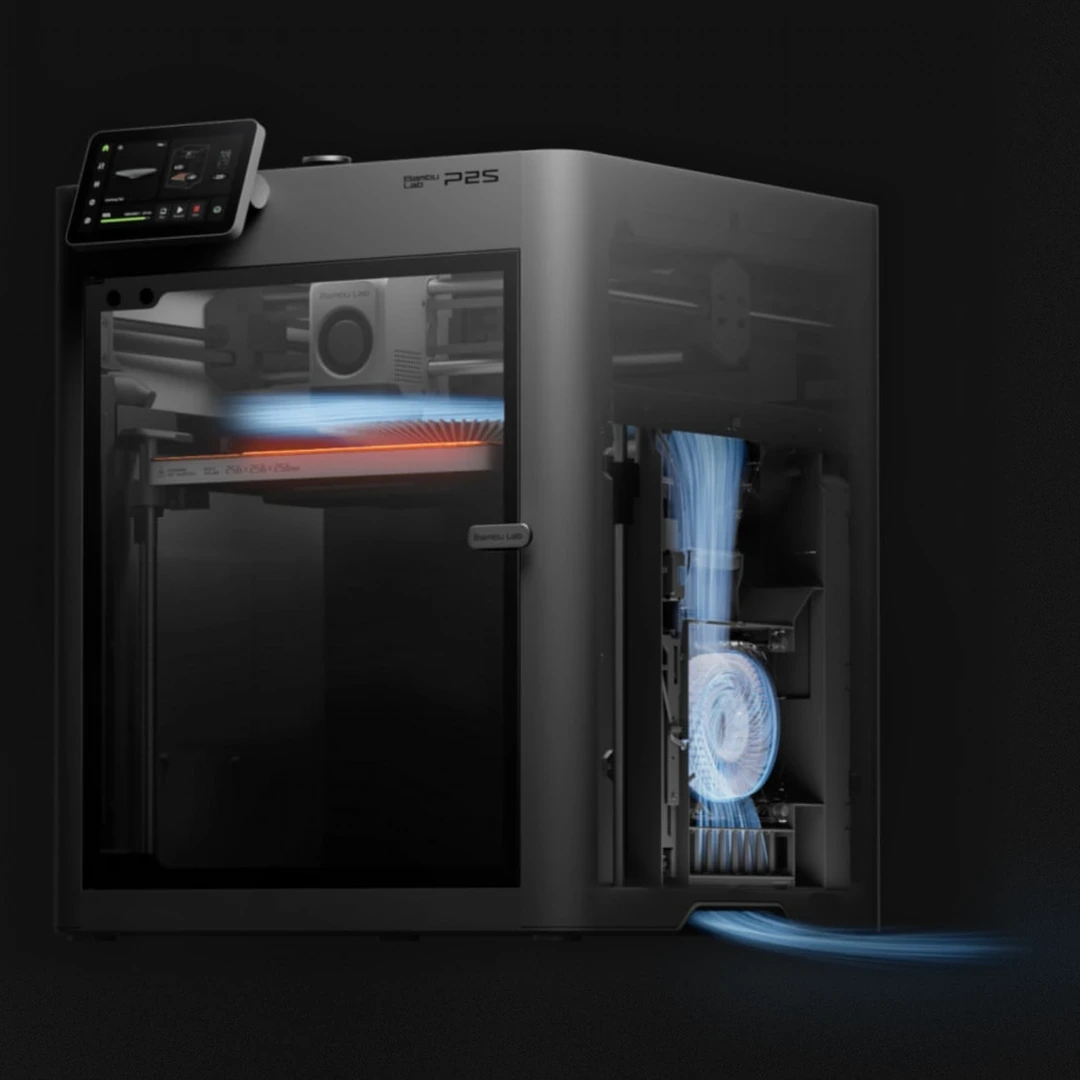 Bambu Lab P2S Combo BUNDLE 5 Bambu Lab P2S with adaptive airflow system