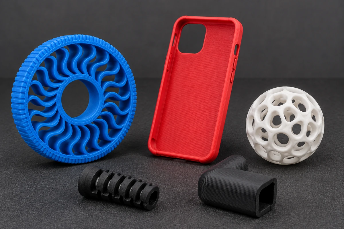 Snapmaker U1 3 Functional parts printed on the Snapmaker U1