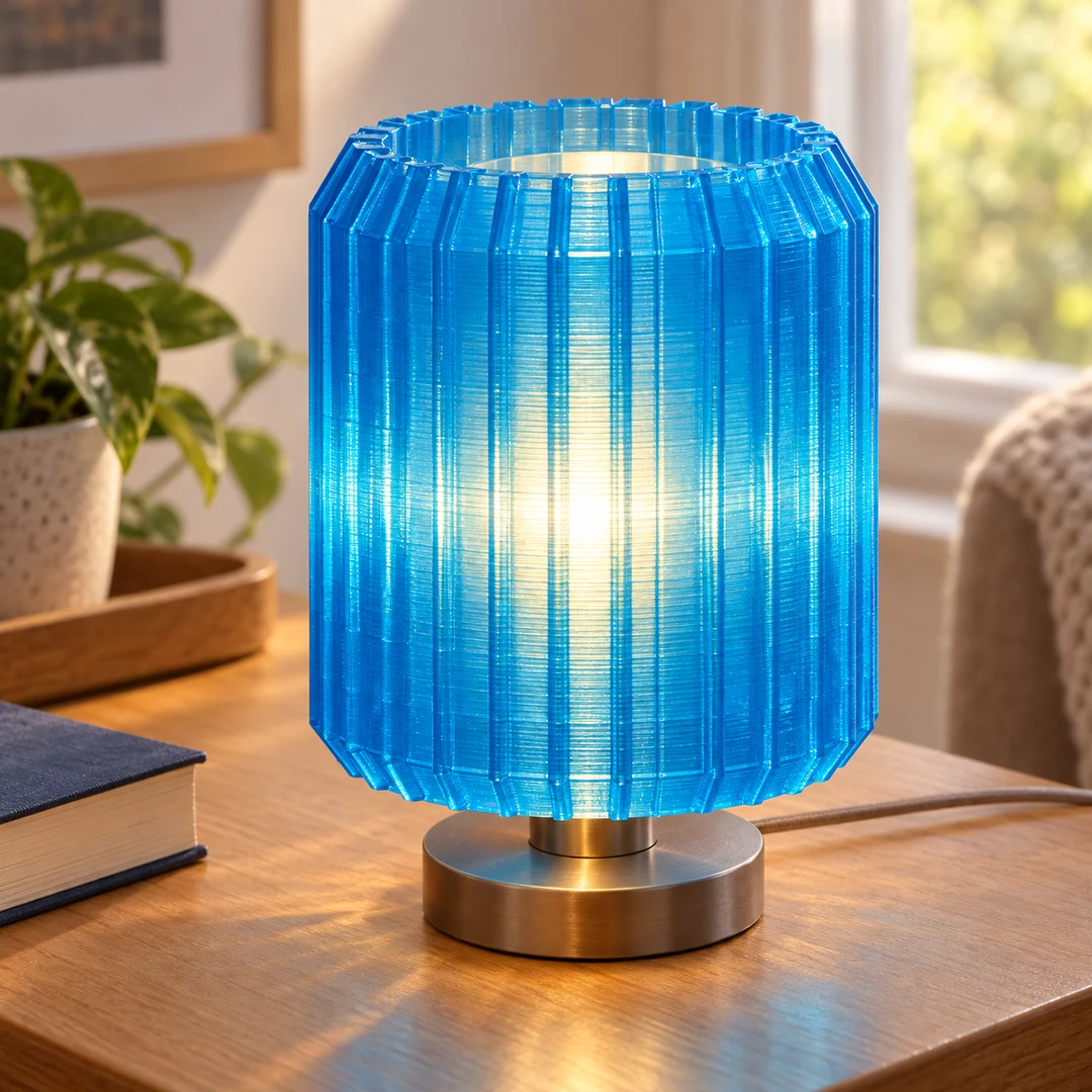 Refill PETG Hyper Speed Transparent 1.75mm 6 Blue transparent PETG Hyper Speed 3D-printed lamp shade