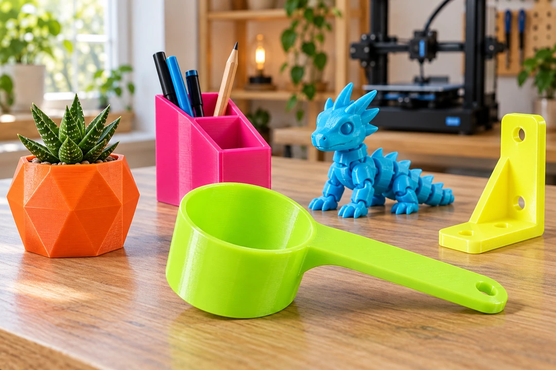 Refill PETG Hyper Speed Neon 1.75mm 10 Neon PETG Hyper Speed 3D-printed accessories in pink, green and blue