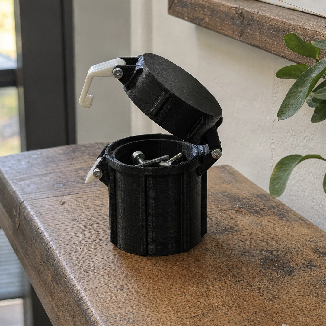 PLA+ 1.75mm 8 Black PLA+ 3D-printed container