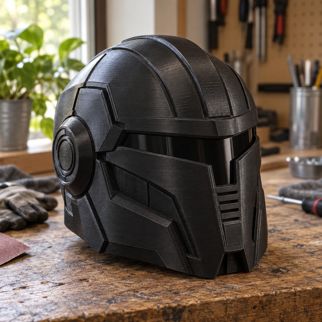 PLA+ 1.75mm 9 Black PLA+ 3D-printed helmet