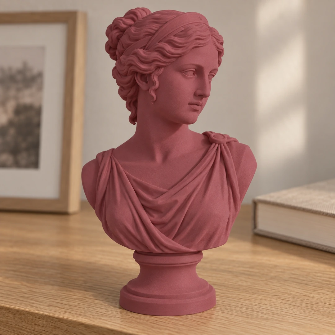 PLA Matte HS 1.75mm 9 Red PLA Matte HS 3D-printed classical bust