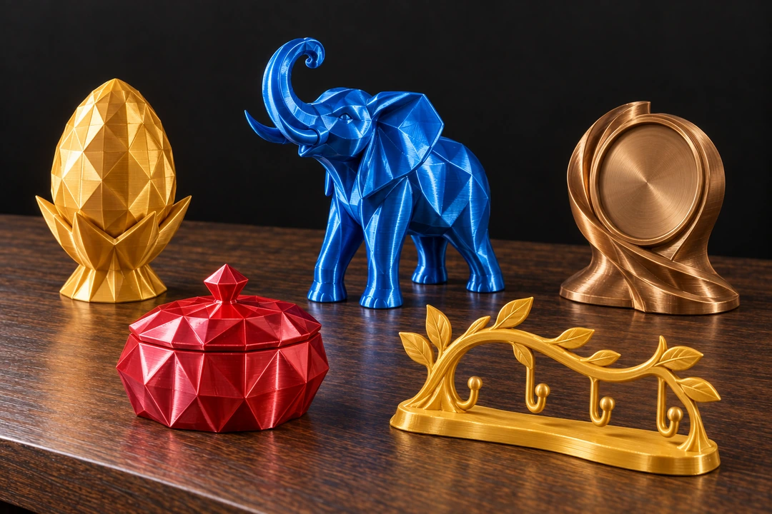 PLA Silk 1.75mm 11 PLA Silk 3D-printed elephant and decorative objects