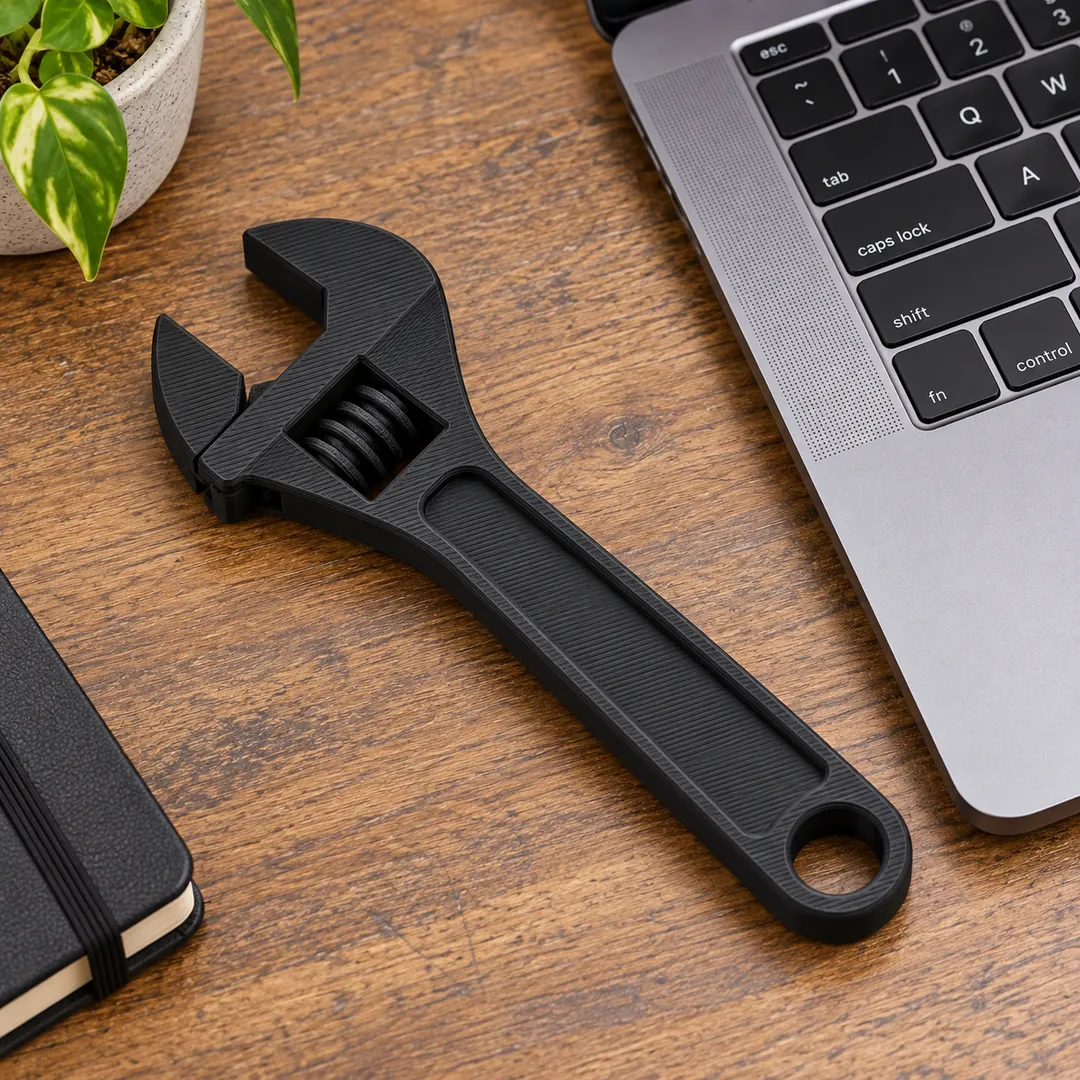PLA Strongman 1.75mm 8 Black PLA Strongman 3D-printed wrench