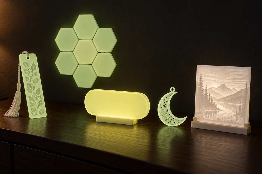 PLA Lumos 1.75mm 11 PLA Lumos glow-in-the-dark 3D-printed decorations