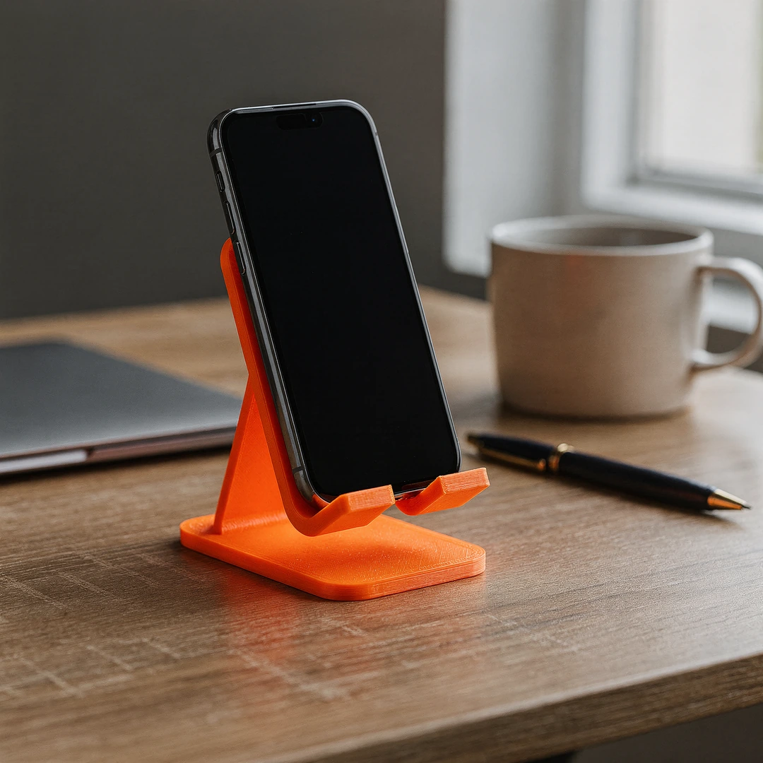 PLA Neon 1.75mm 8 PLA Neon orange 3D-printed phone stand