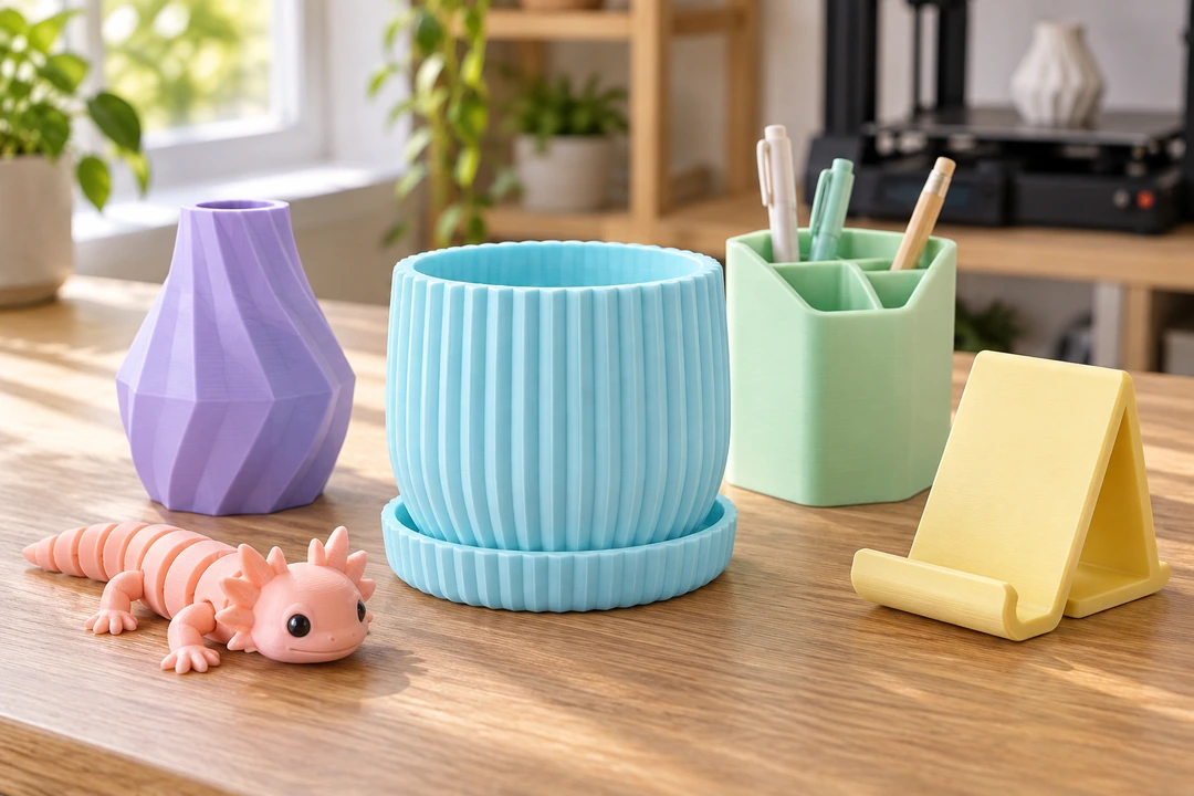 PLA Pastel 1.75mm 10 PLA Pastel 3D-printed vases and desk items