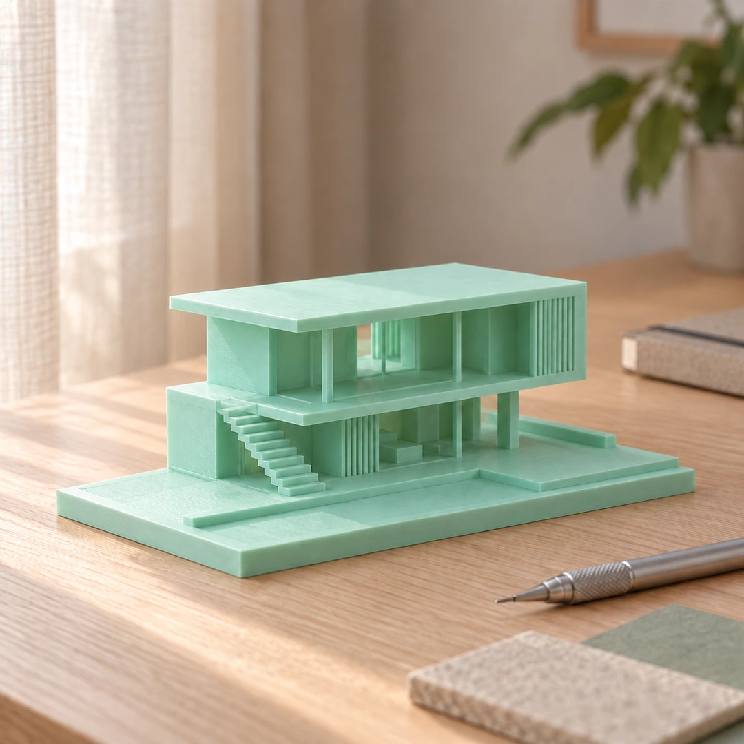 PLA Pastel 1.75mm 9 PLA Pastel mint 3D-printed architectural model