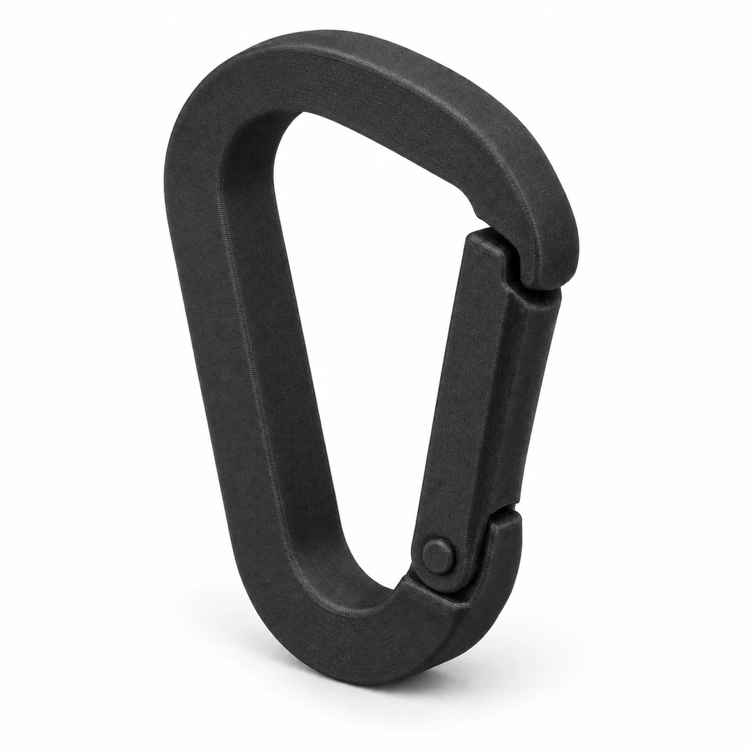 PETG CF 1.75mm 3 Black PETG CF 3D-printed carabiner