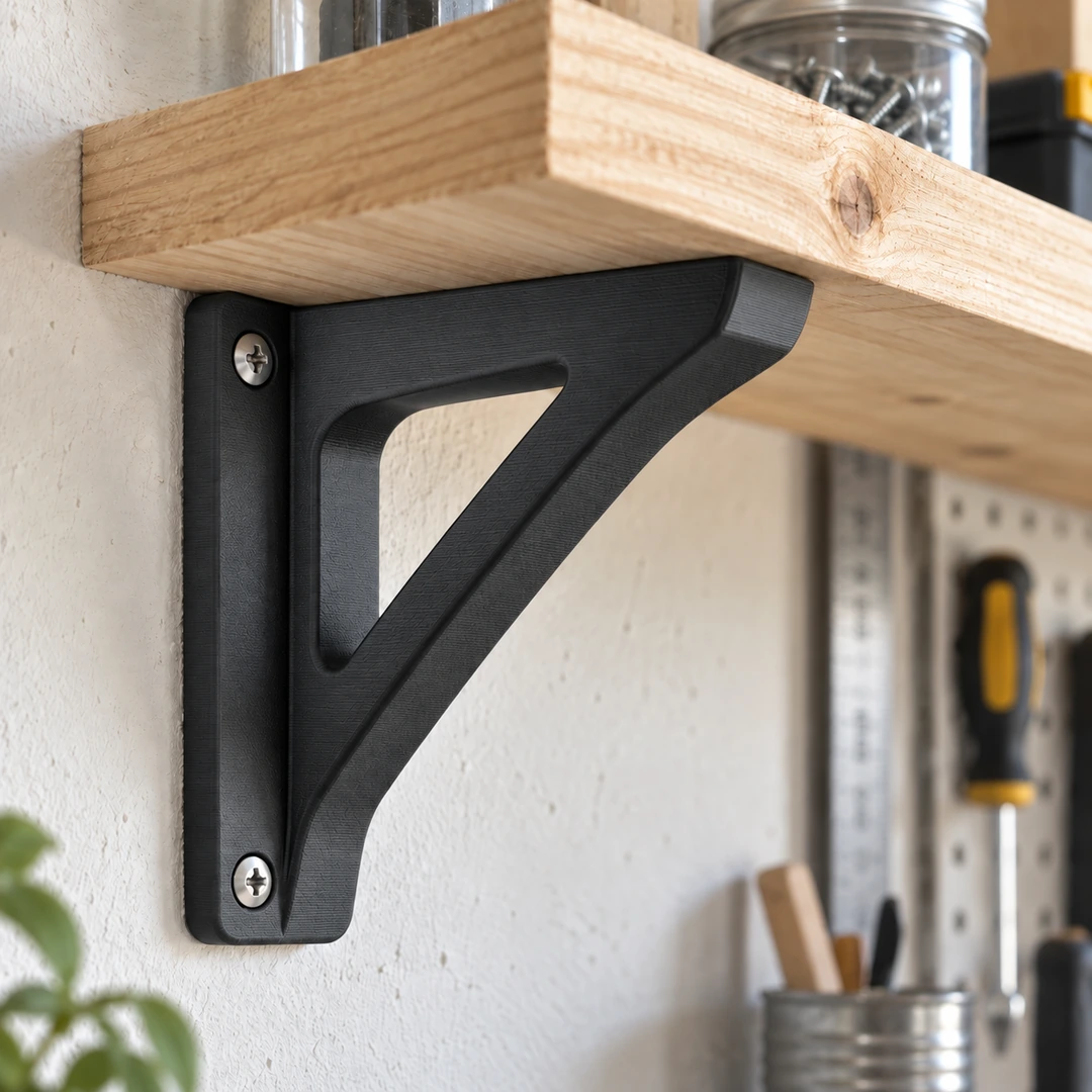 PETG CF 1.75mm 6 Black PETG CF 3D-printed shelf bracket
