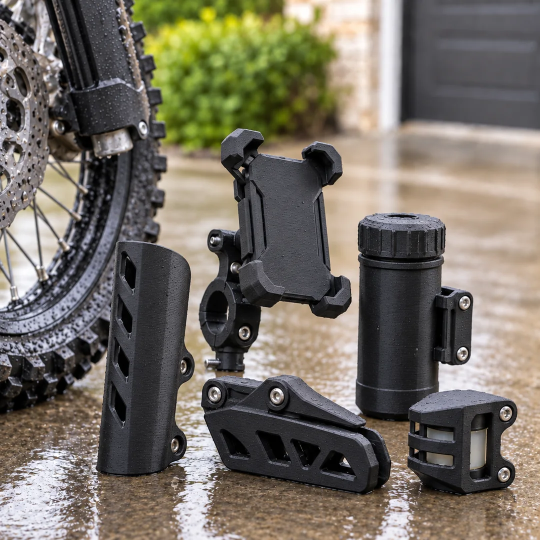 PETG CF 1.75mm 8 PETG CF 3D-printed bicycle accessories outdoors
