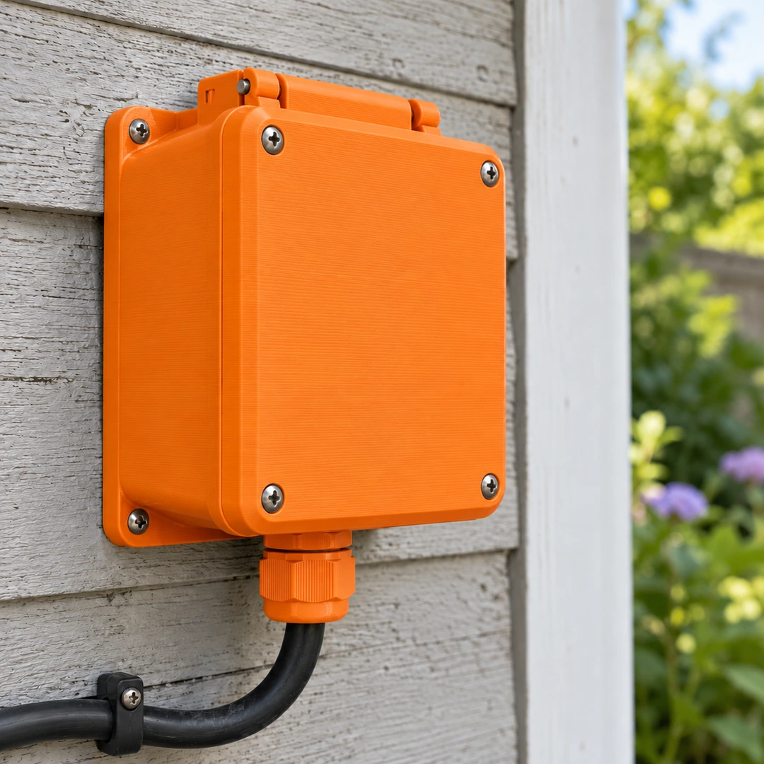 ASA Original 1.75mm 7 Orange ASA Original 3D-printed outdoor electrical box