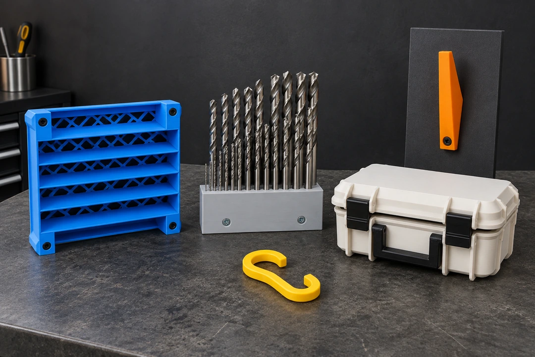 ABS PLUS 1.75mm 10 ABS PLUS 3D-printed tool organiser and case