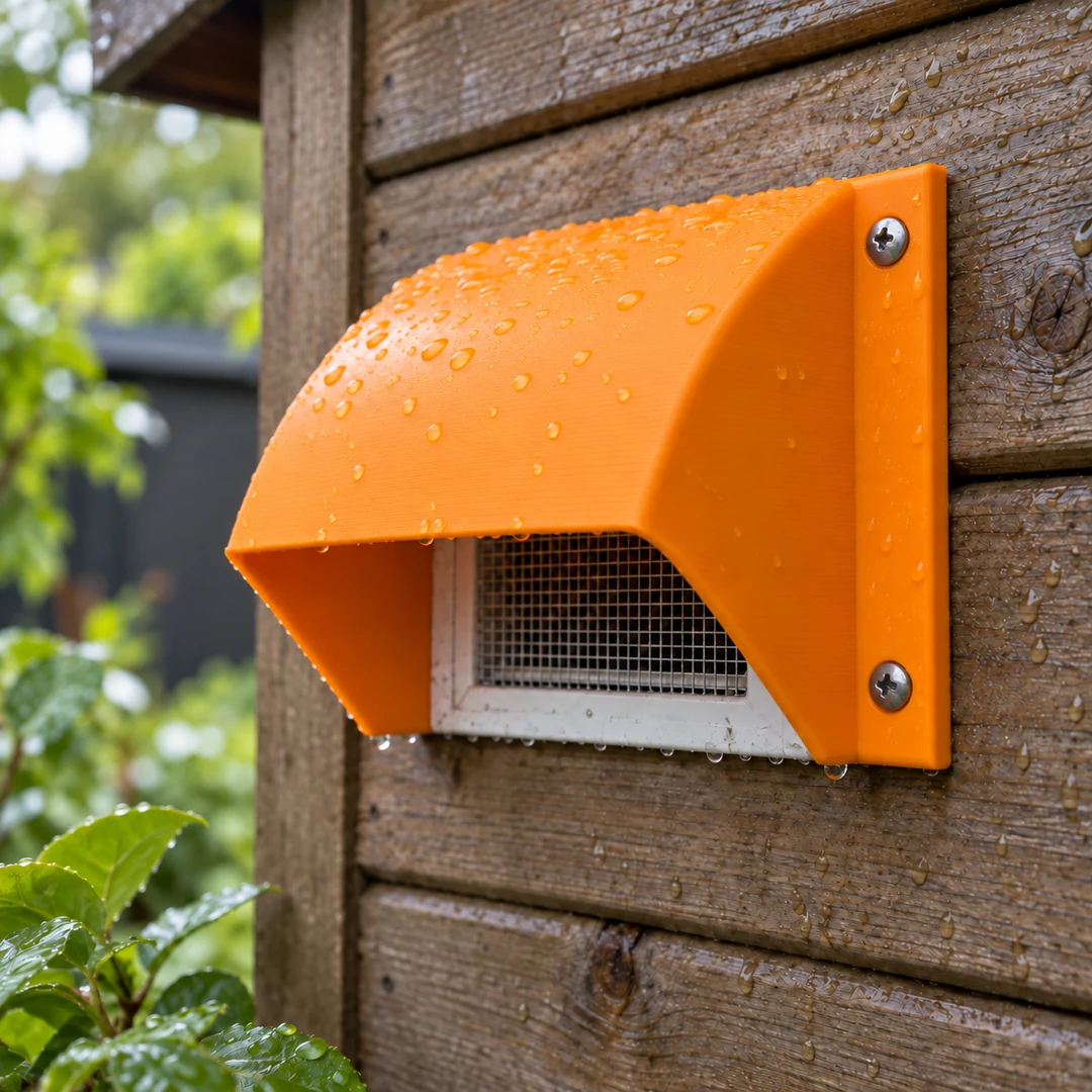 ABS PLUS 1.75mm 7 Orange ABS PLUS 3D-printed outdoor vent hood