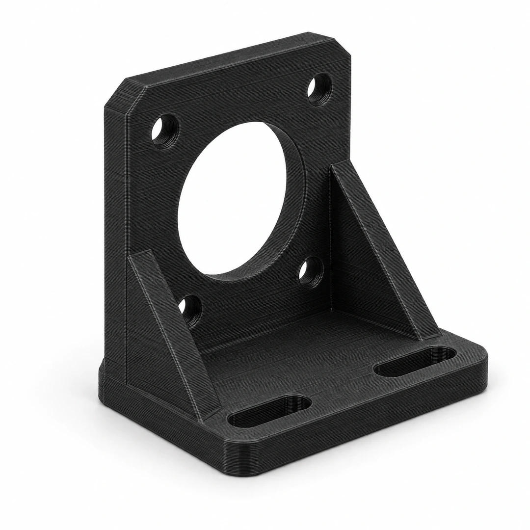 PC ABS 1.75mm 3 Black PC ABS 3D-printed motor mount bracket