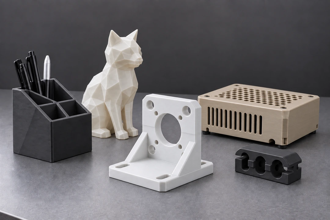 PC ABS 1.75mm 11 PC ABS 3D-printed cat and technical parts