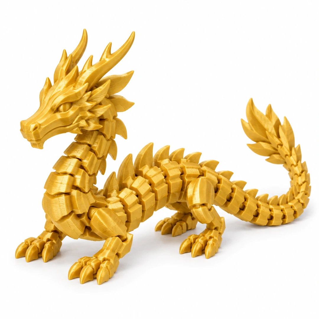 Refill PLA Silk 1.75mm 3 Gold Refill PLA Silk 3D-printed dragon