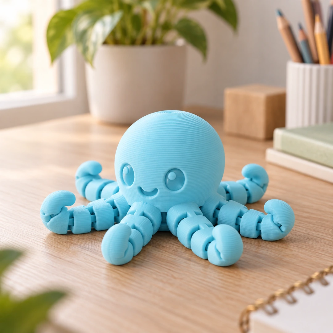 Refill PLA Pastel 1.75mm 7 Blue Refill PLA Pastel 3D-printed octopus